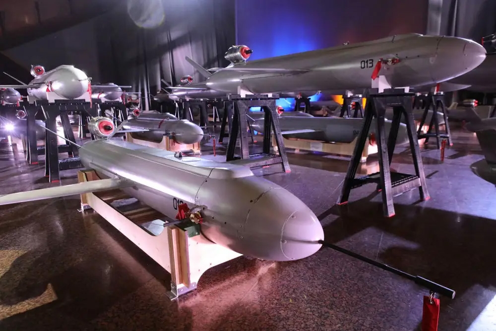 UAV tầm xa của Ukraine được trưng bày tại Kiev năm 2024. Ảnh: Getty