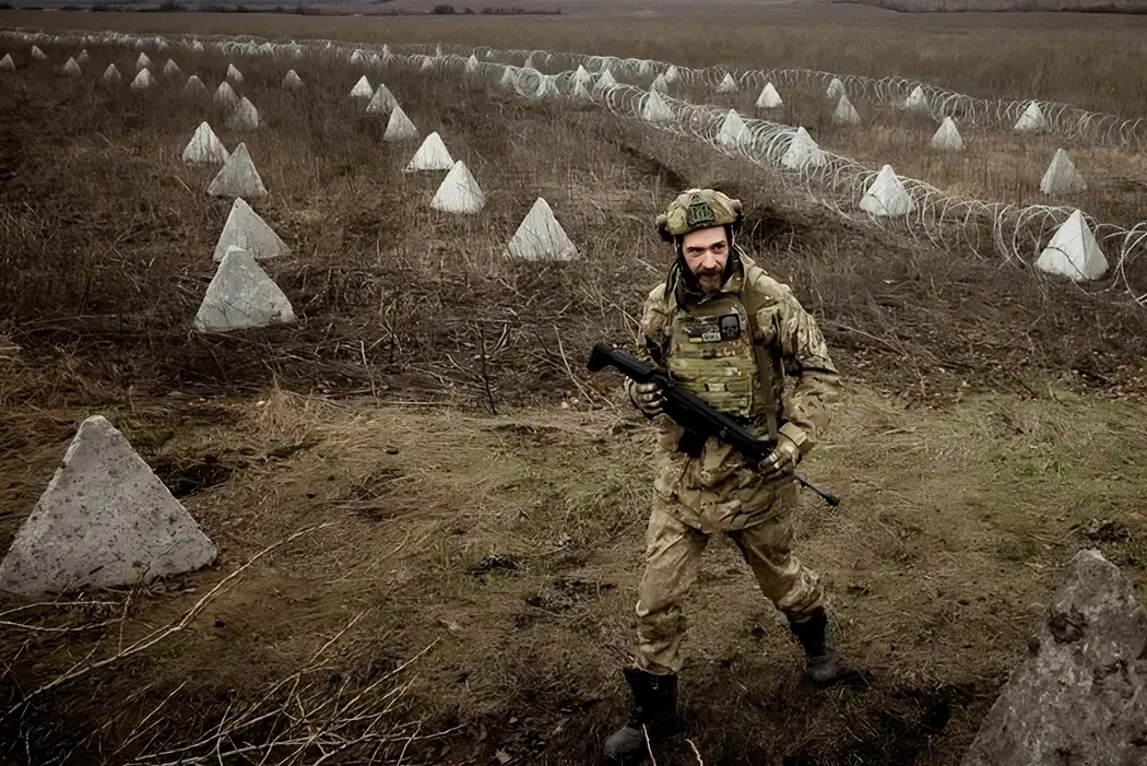 Tuyến phòng thủ răng rồng của Ukraine. Ảnh: Reuters