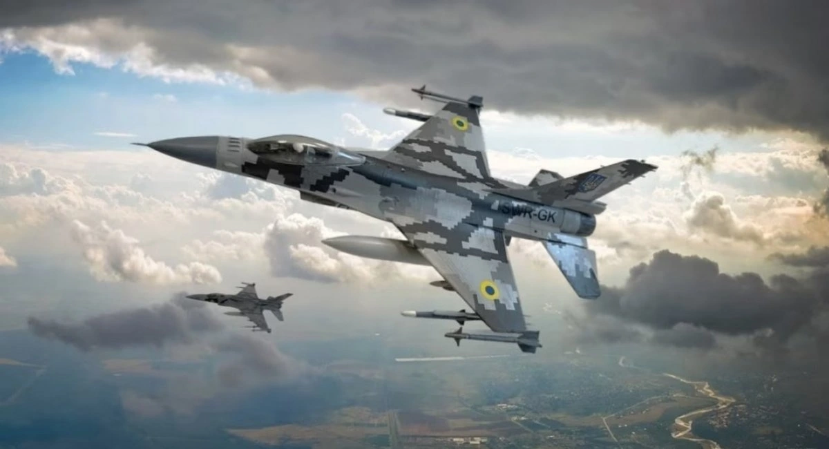 Tiêm kích F-16. Ảnh: DFU