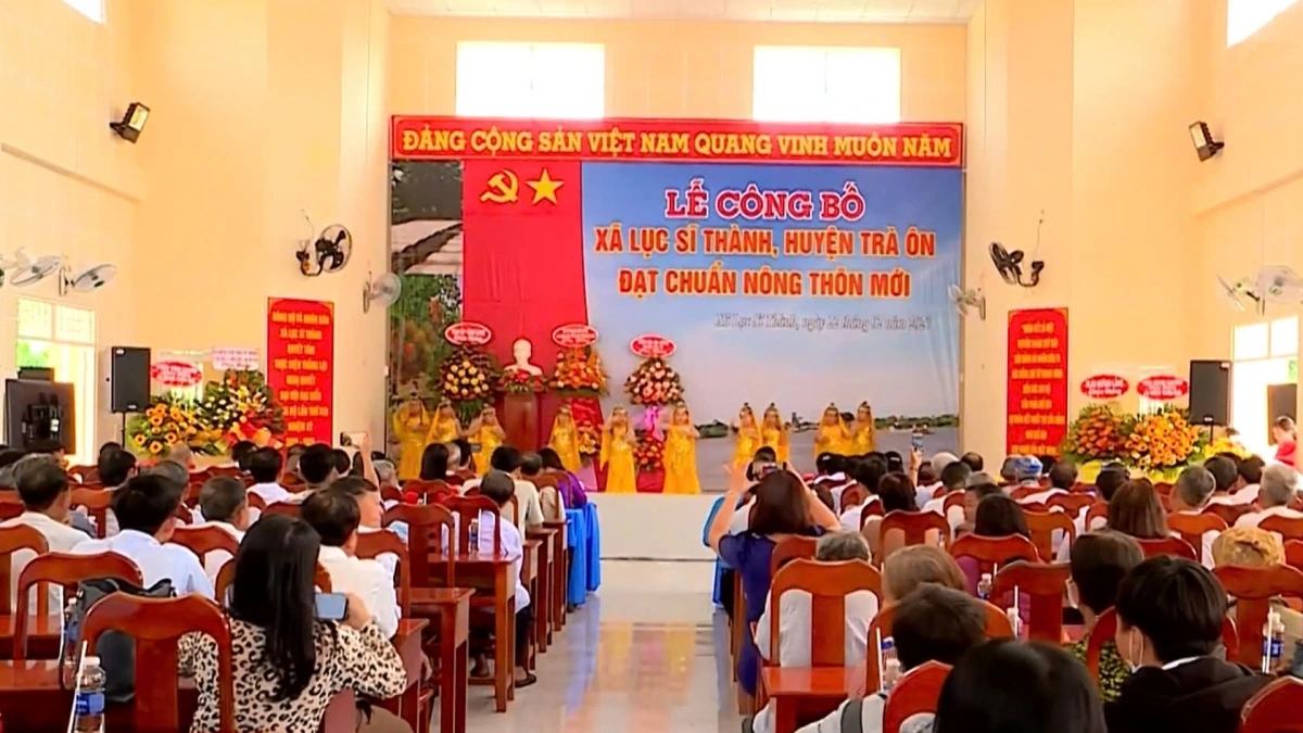 Xã Lục Sỹ Thành gắn liền với lịch sử dân tộc tỉnh Vĩnh Long đạt chuẩn xã Nông thôn mới
