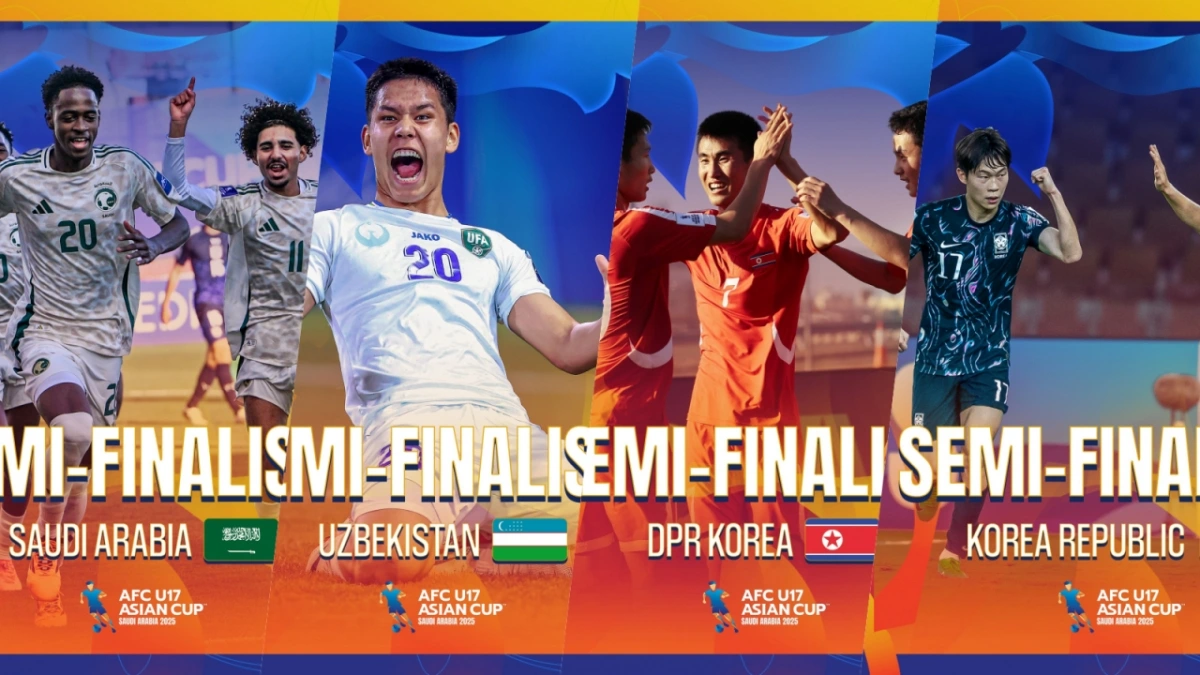 Xác định 4 đội vào vòng bán kết U17 châu Á 2025. (Ảnh: AFC)