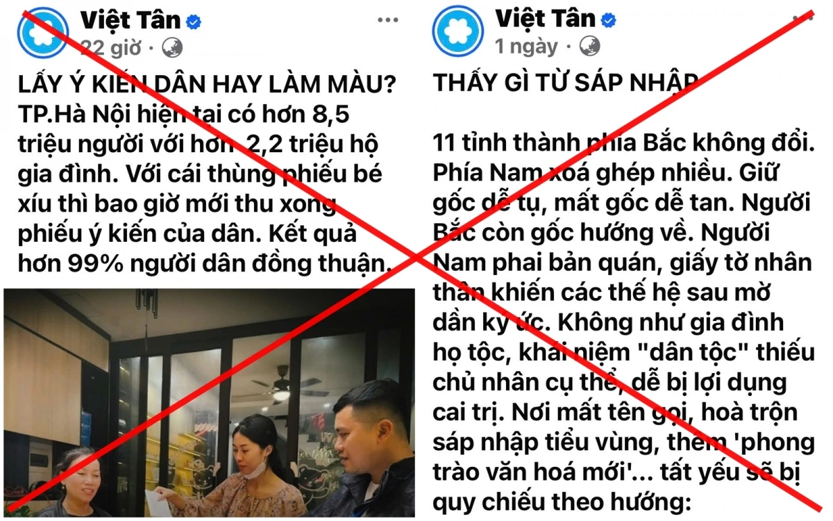 Những thông tin chống phá "cách mạng tinh gọn bộ máy" thường xuyên xuất hiện trên không gian mạng