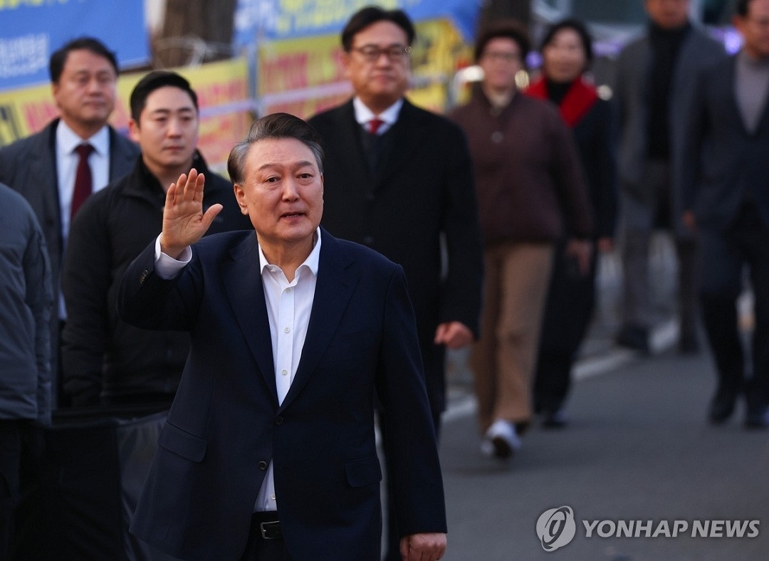 ổng thống Hàn Quốc bị phế truất Yoon Suk-yeol. Ảnh: Yonhap