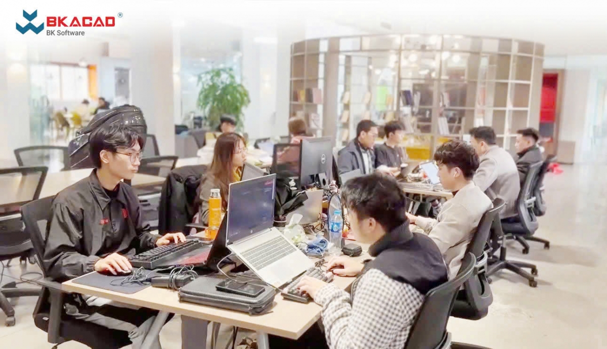 Không gian làm việc mở tại BKSoft