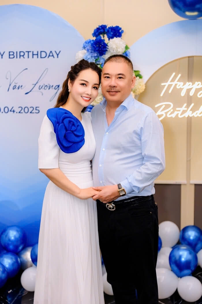 Diễn viên Mai Thu Huyền tổ chức sinh nhật hoành tráng cho chồng đại gia. (Nguồn: FBNV)