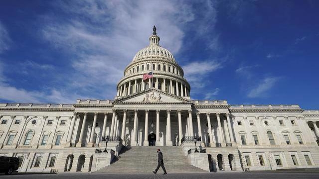 Tòa nhà Quốc hội Mỹ trên Đồi Capitol, Washington DC. Ảnh: Reuters