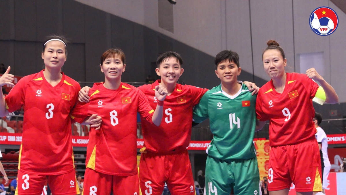 ĐT futsal nữ Việt Nam giành chiến thắng kịch tính trước Hồng Kông (Trung Quốc)