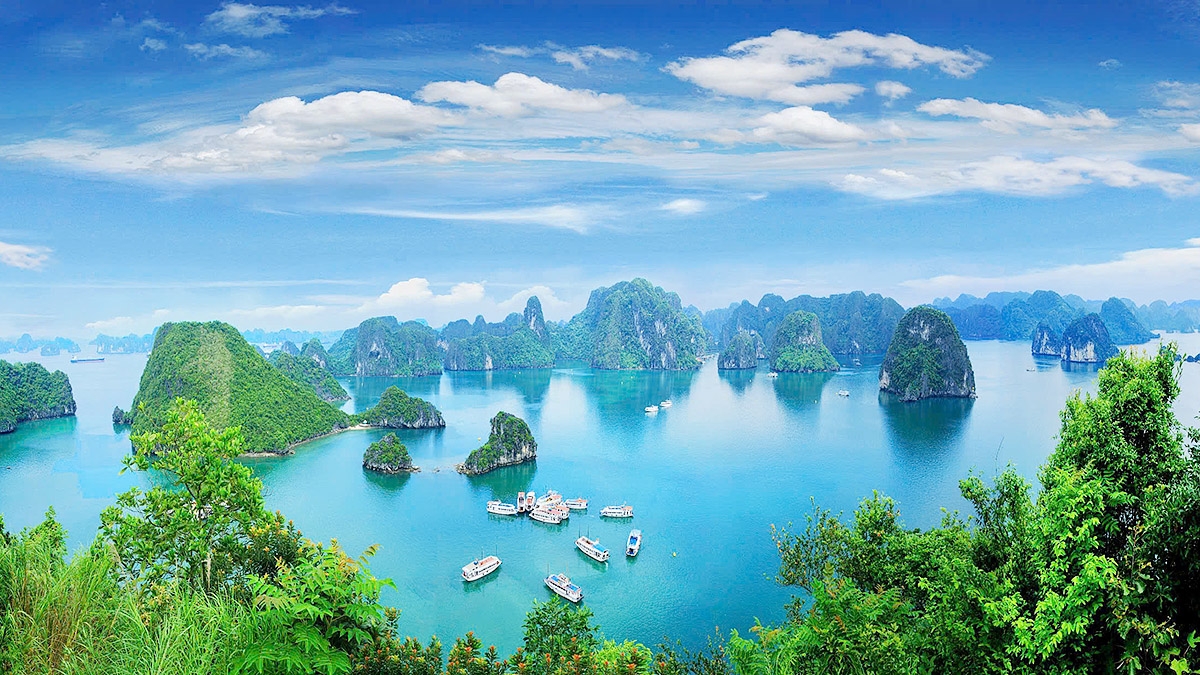Vịnh Hạ Long, phim trường phim Kong: skull island (Ảnh chụp màn hình)