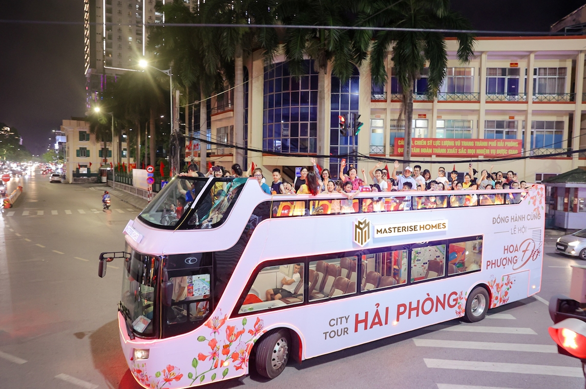 Một trong những hoạt động của Masterise Homes được người dân TP Hải Phòng và du khách yêu thích tại Lễ hội Hoa Phượng Đỏ 2024