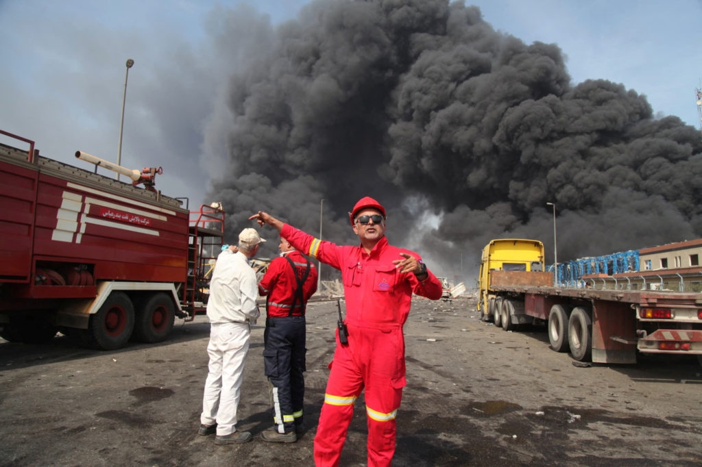 Hiện trường vụ nổ. (Ảnh: Reuters)