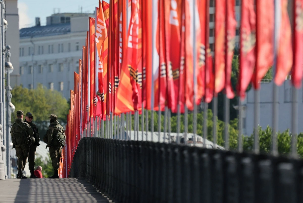 An ninh được siết chặt tại Moscow trong buổi lễ Duyệt binh (Ảnh: Reuters)