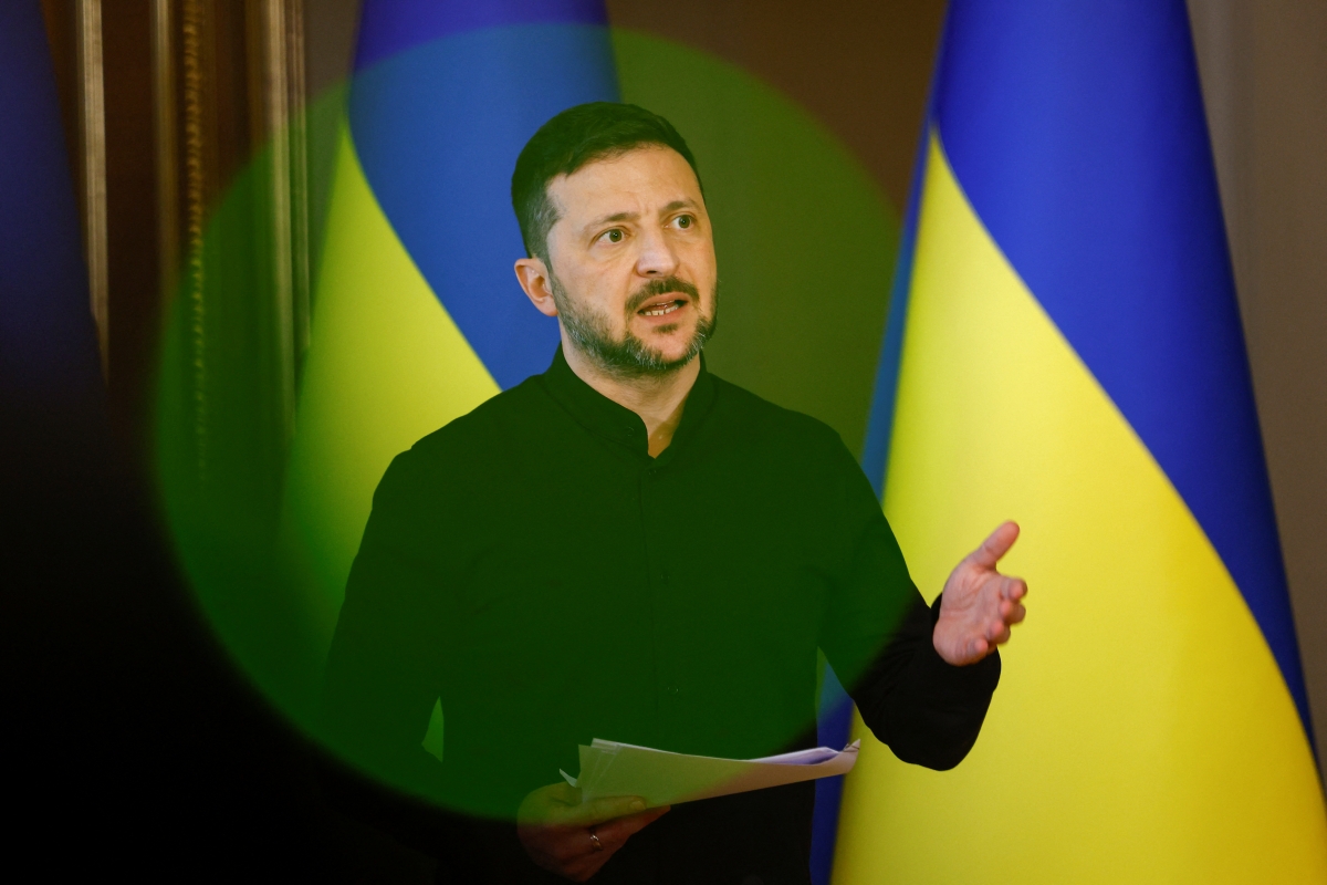 Tổng thống Ukraine Volodymyr Zelensky. Ảnh: Reuters