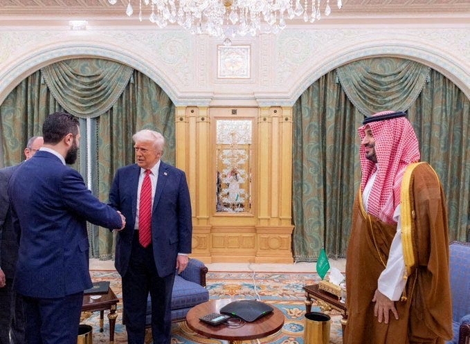 Các nhà lãnh đạo Mỹ và Syria gặp nhau tại Riyadh, Saudi Arabia. Nguồn: Reuters