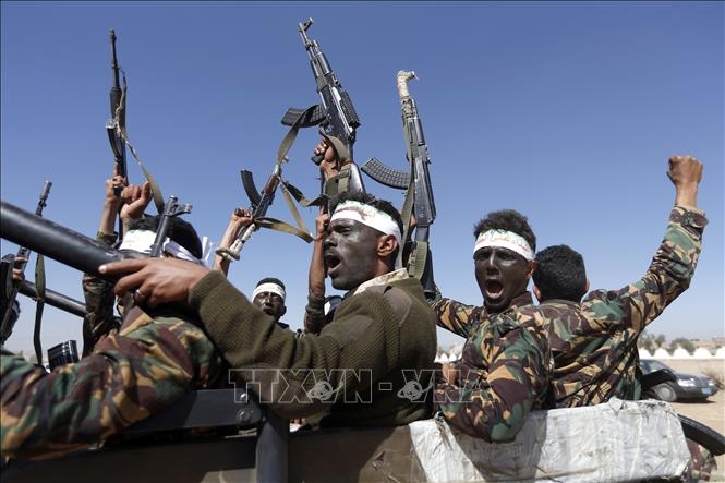 Các tay súng Houthi tại Yemen. Ảnh: AFP/TTXVN