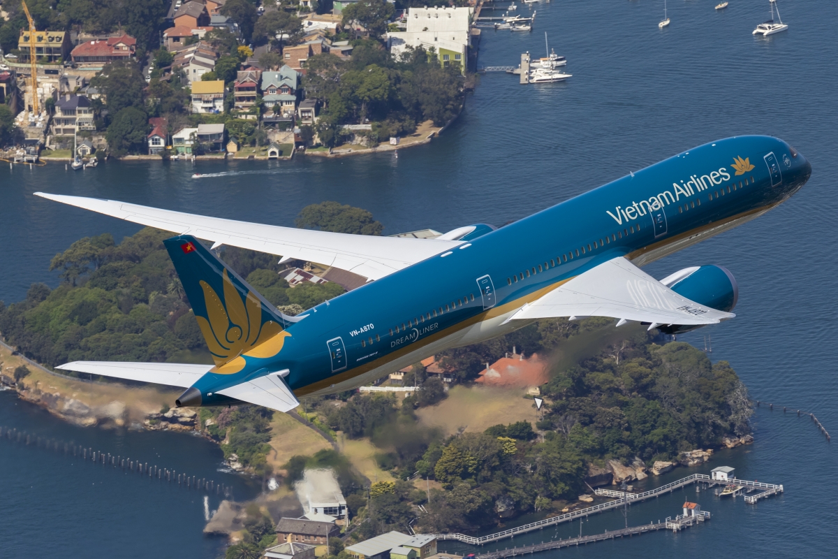 Máy bay của Vietnam Airlines.