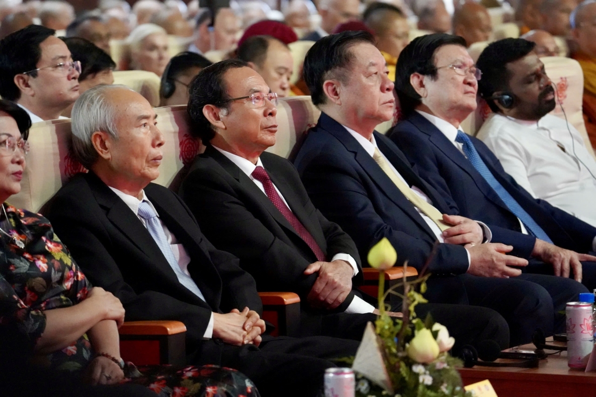 Đại biểu dự Lễ Khai mạc Vesak 2025 (ảnh BTC)
