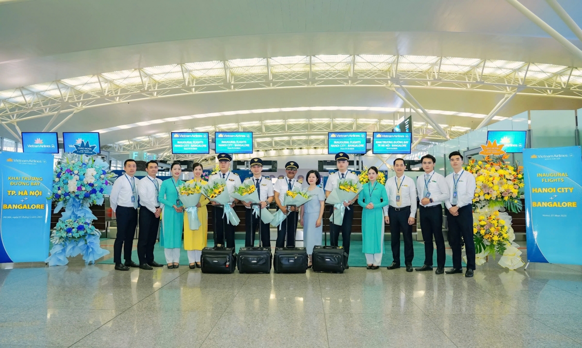 Vietnam Airlines chính thức khai trương đường bay thẳng kết nối Hà Nội với Bengaluru, trung tâm công nghệ hàng đầu của Ấn Độ.