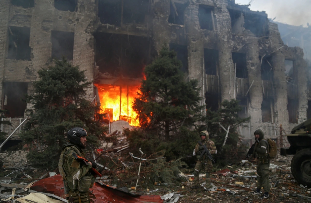 Quân đội Ukraine trên chiến trường. Ảnh: Reuters