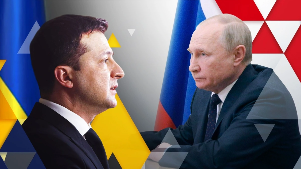 Tổng thống Nga Vladimir Putin và Tổng thống Ukraine Volodymyr Zelensky. Ảnh: Reuters