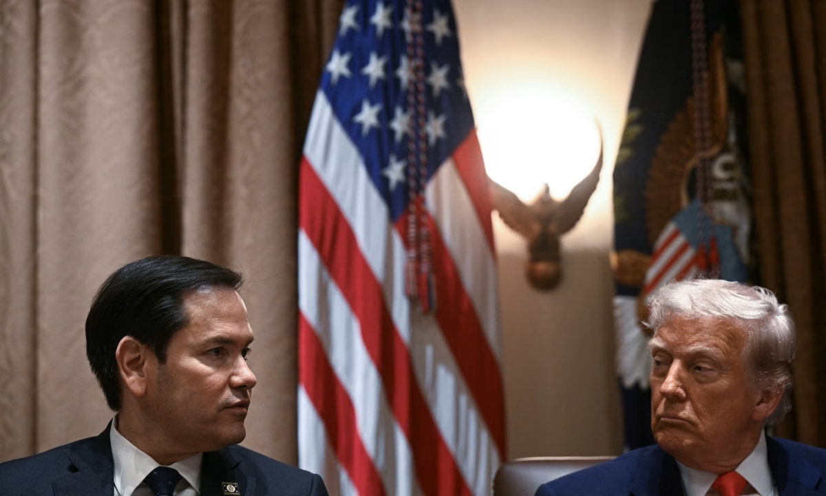 Ngoại trưởng Rubio và Tổng thống Trump (Ảnh: Reuters)