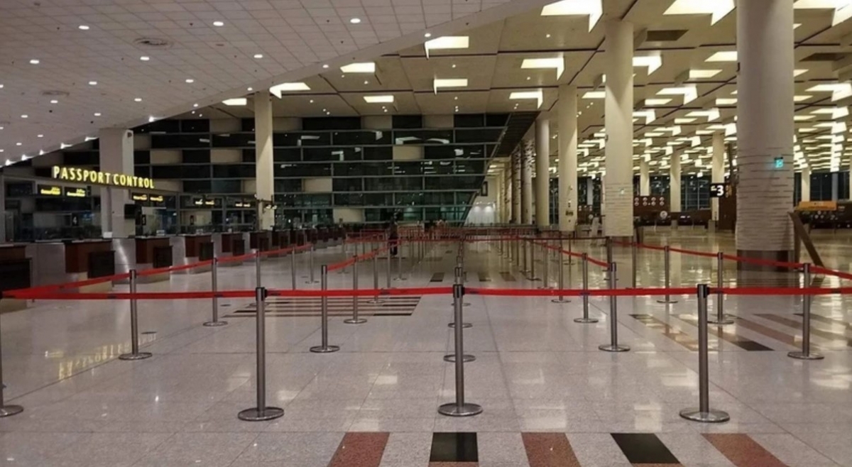 Sân bay quốc tế Islamabad (Pakistan) đóng cửa ngày 7/5/2025. Ảnh: THX/TTXVN