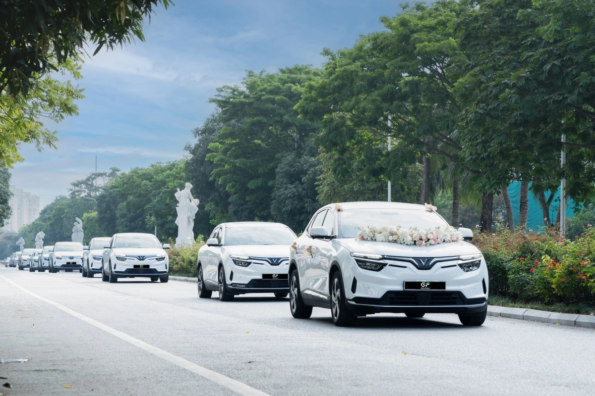 Dịch vụ xe cưới của Green Future có nhiều mức giá lựa chọn, từ 1,26 triệu đồng