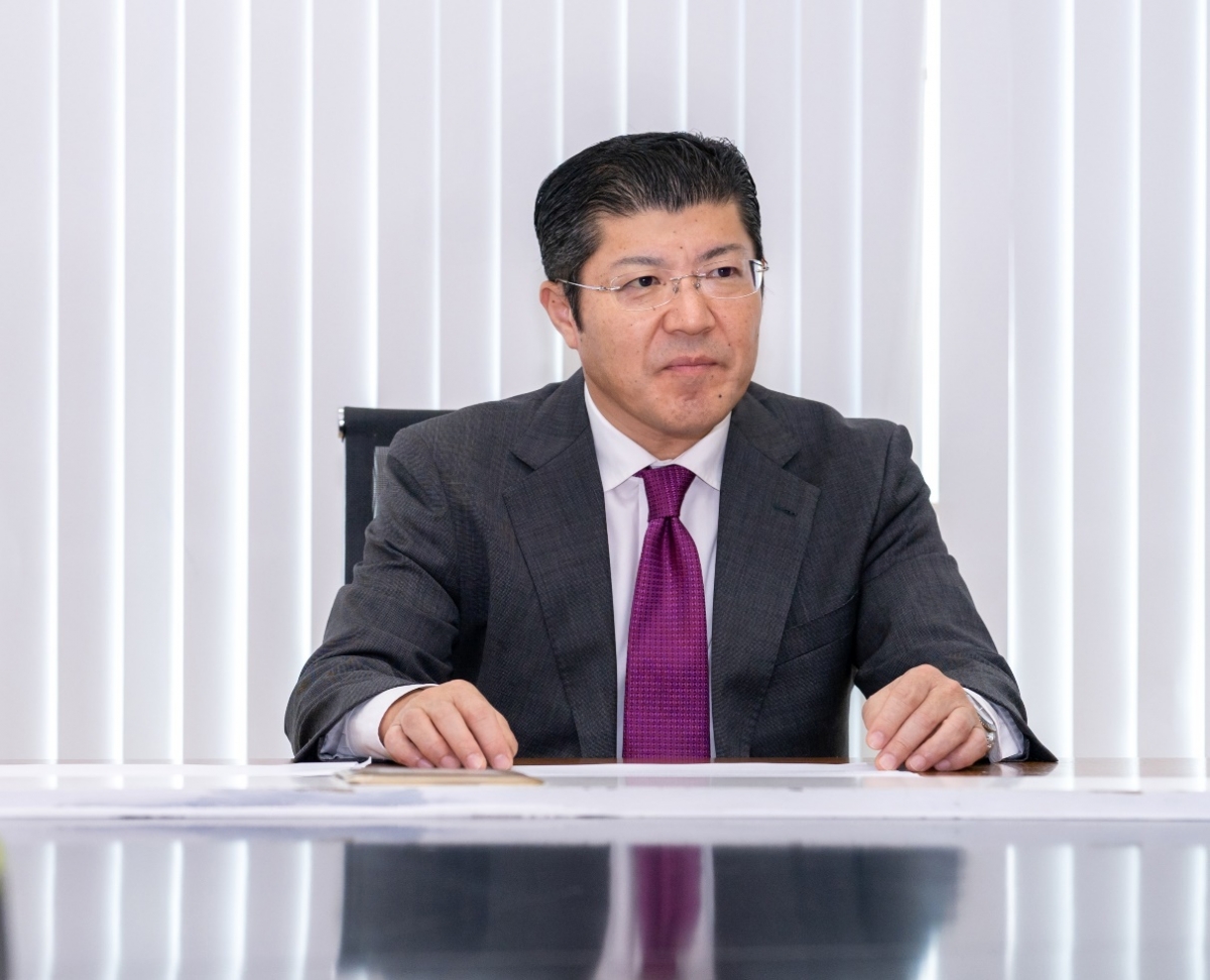 Ông Tsutomu Nara, Tổng Giám đốc Ajinomoto Việt Nam tại văn phòng công ty