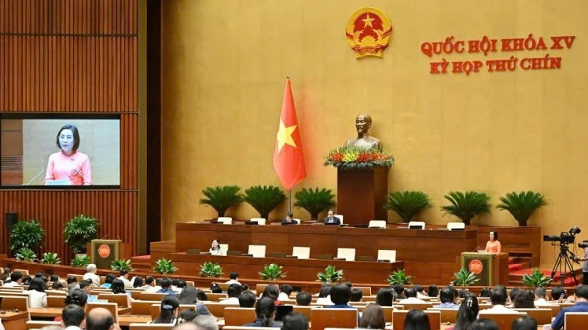 Kỳ họp thứ 9 Quốc hội khóa XV. Ảnh: Media Quốc hội