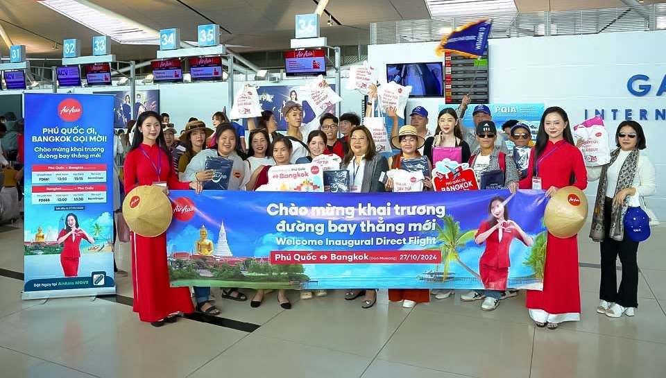 Chặng bay Bangkok - Phú Quốc được đánh giá cao về hiệu quả khai thác. Nguồn: AirAsia