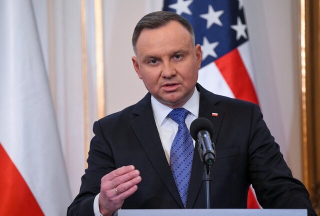 Tổng thống Ba Lan Andrzej Duda (Ảnh: Reuters)