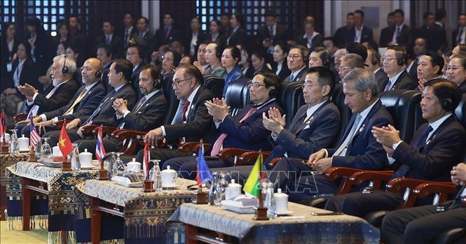 Thủ tướng Phạm Minh Chính dự Phiên bế mạc Hội nghị Cấp cao Hiệp hội các quốc gia Đông Nam Á (ASEAN) lần thứ 44, 45 tại Vientiane, Lào ngày 11/10/2024.