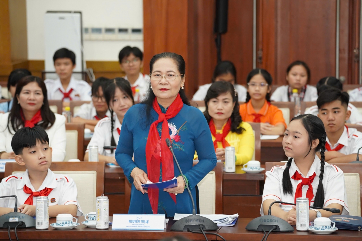 Bà Nguyễn Thị Lệ, Chủ tịch HĐND TP.HCM (ảnh: T.V)