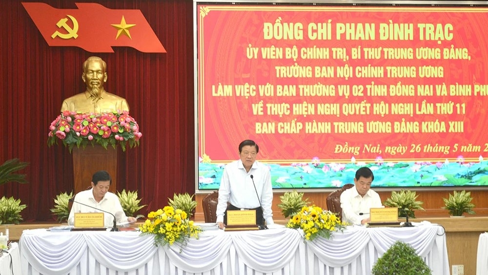 Quang cảnh buổi làm việc (Ảnh: Phương Hằng)