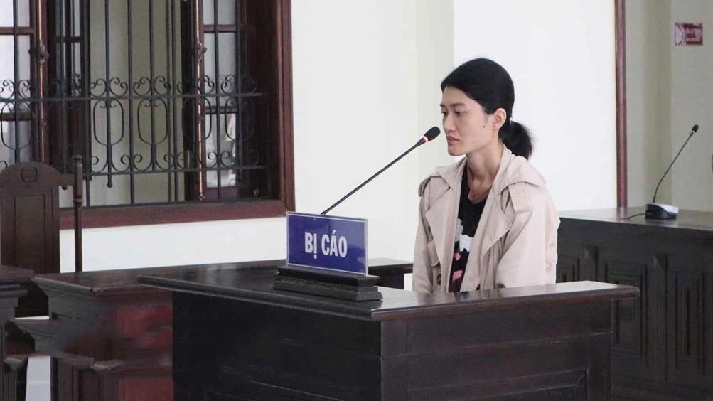 Bị cáo Tống Thị Ngọc Hà tại phiên tòa