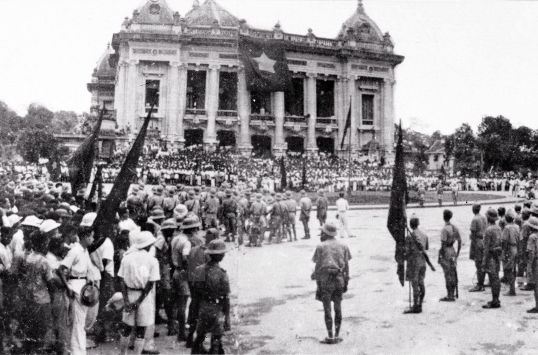 Chiến thắng phát xít năm 1945  tạo ra thời cơ cho dân tộc Việt Nam thực hiện thắng lợi cuộc Cách mạng Tháng Tám. (Ảnh: Tư liệu)