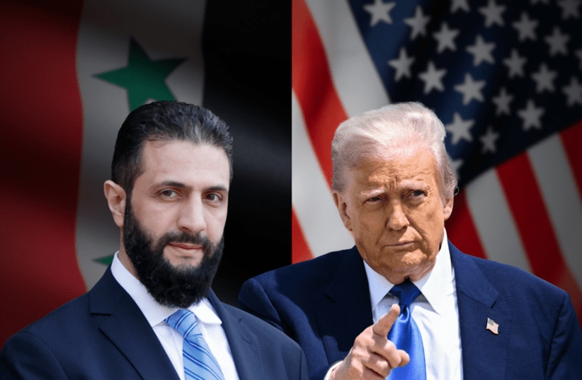 Tổng thống Syira Ahmed al-Sharaa và Tổng thống Mỹ Donald Trump. Nguồn: Jerusalem Post