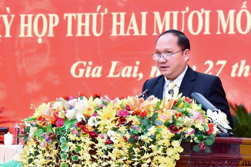 Ông Ral Lan Chung, Chủ tịch UBND tỉnh Gia Lai khẳng định cao tốc Quy Nhơn - Pleiku là đòn bẩy thúc đẩy sự phát triển trên địa bàn tỉnh