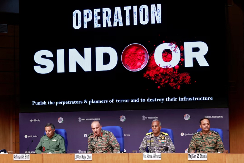 Ấn Độ tiến hành "chiến dịch Sindoor" nhằm không kích 9 "cơ sở khủng bố" ở vùng Kashmir do Pakistan quản lý. Ảnh: Reuters