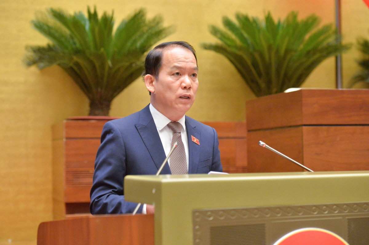 Chủ nhiệm Ủy ban Pháp luật và Tư Pháp Hoàng Thanh Tùng. (Ảnh: Media Quốc hội)