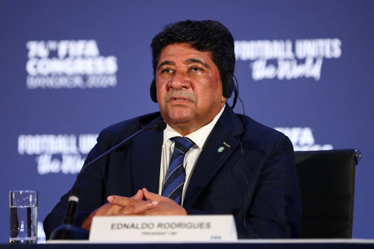 Chủ tịch Liên đoàn Bóng đá Brazil - Ednaldo Rodrigues bị cách chức (Ảnh: Reuters).