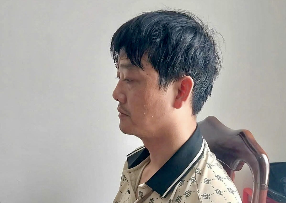 Nguyễn Ngọc Duy tại cơ quan công an 