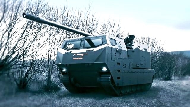 Pháo tự hành Nemesis. Ảnh: bulgarianmilitary.com