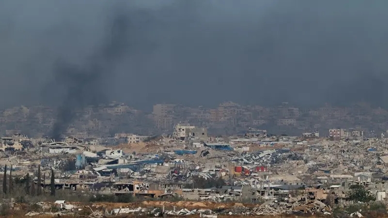 Dải Gaza bị tàn phá. (Ảnh: Reuters)