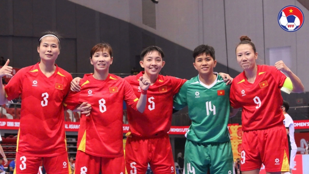 ĐT futsal nữ Việt Nam sẽ có trận đấu cuối vòng bảng giải châu Á (Ảnh: VFF)