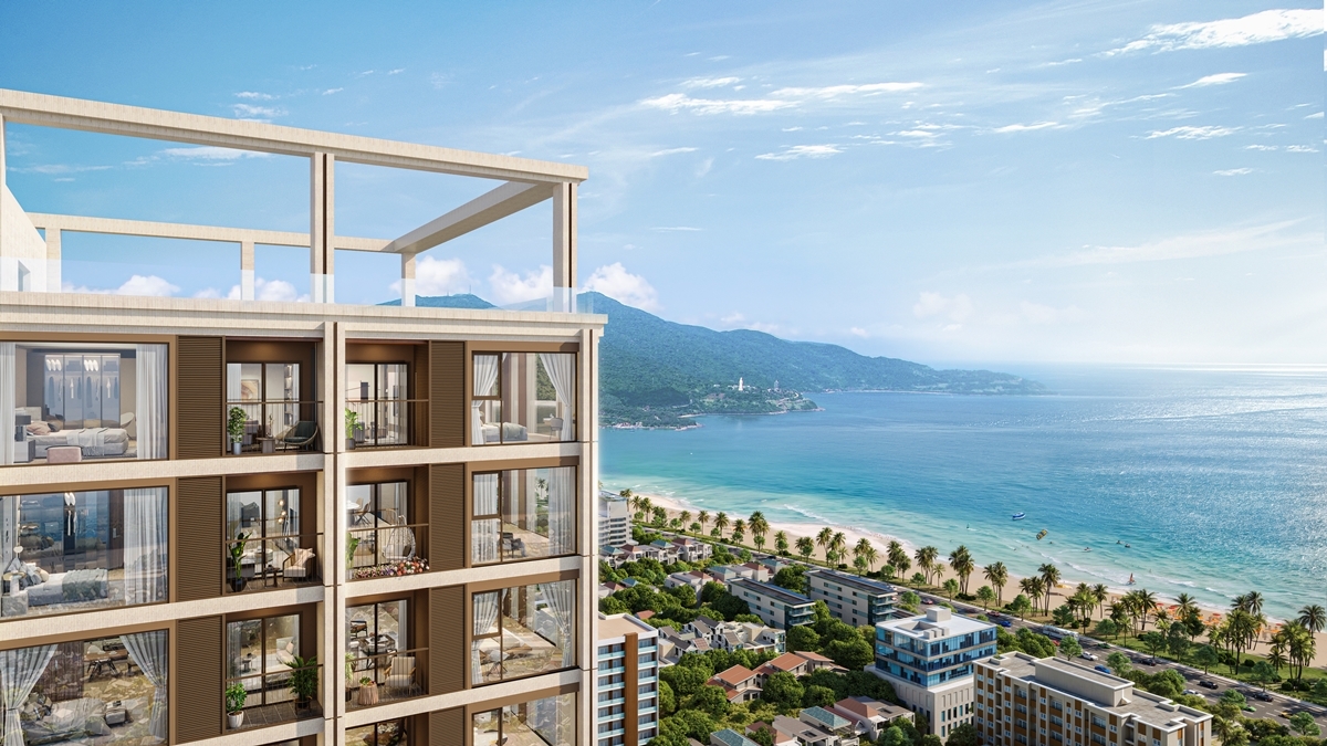 Các sản phẩm căn hộ đang “chiếm sóng” tại thị trường Đà Nẵng. Ảnh phối cảnh minh họa Sun Property