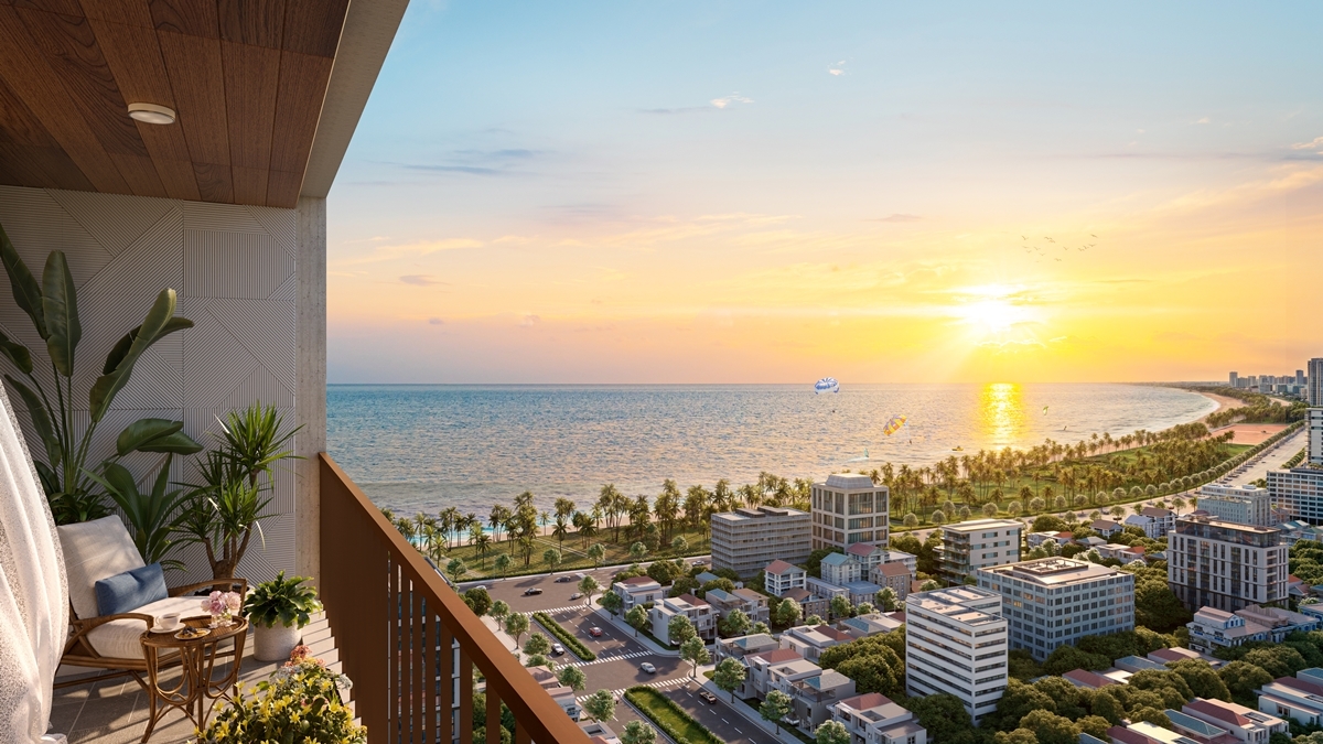 Bể bơi bốn mùa thuộc tổ hợp - Ảnh phối cảnh minh họa Sun Property