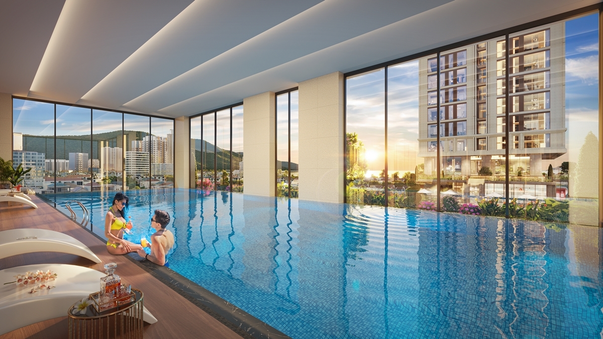 Tầm nhìn hướng biển của căn hộ Sun Costa Residence - Ảnh phối cảnh minh họa Sun Property