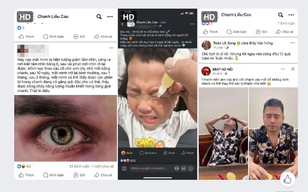 Trào lưu dùng nước cốt chanh để làm thuốc nhỏ mắt