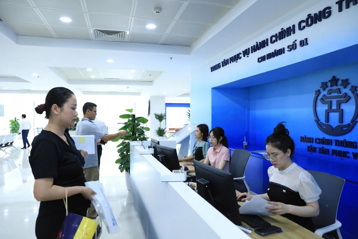 Trung tâm Phục vụ hành chính công thành phố Hà Nội.