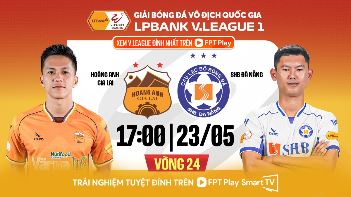 HAGL chạm trán Đà Nẵng trên sân vận động Pleiku tại vòng 24 V-League 2024/2025.